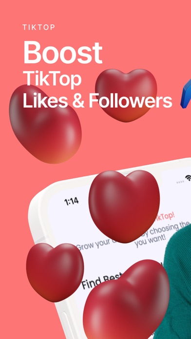 Likes & Followers Boost TikTop Screenshot