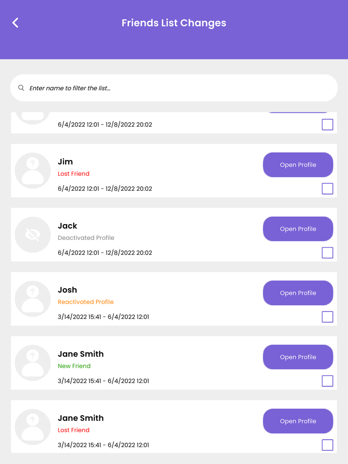 The Profile Analyzer