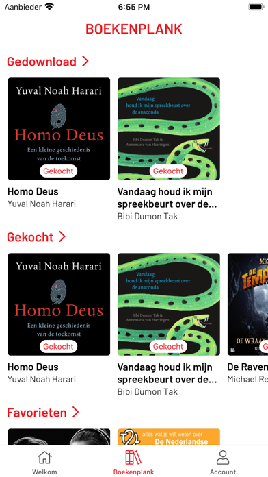 Libris luisterboeken Screenshot