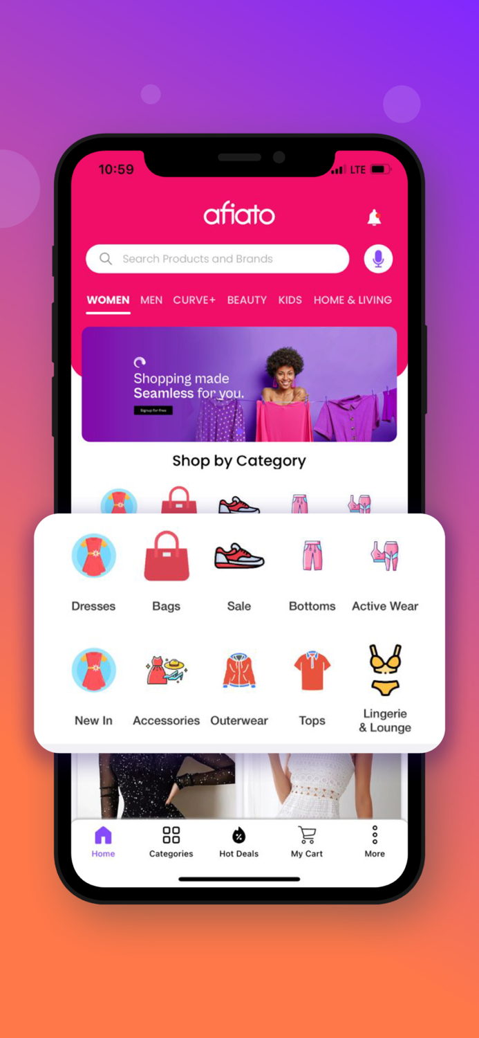 Afiato - Seamless Shopping