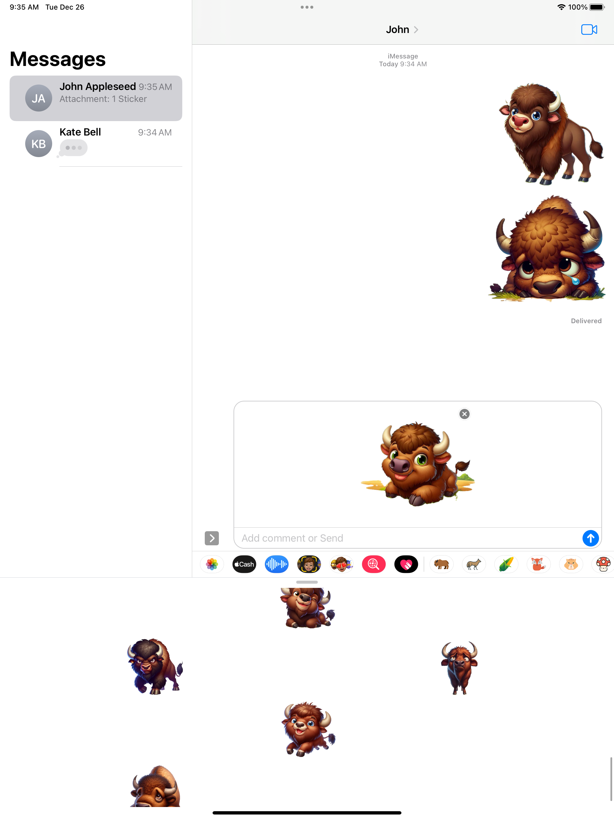 Bison Stickers