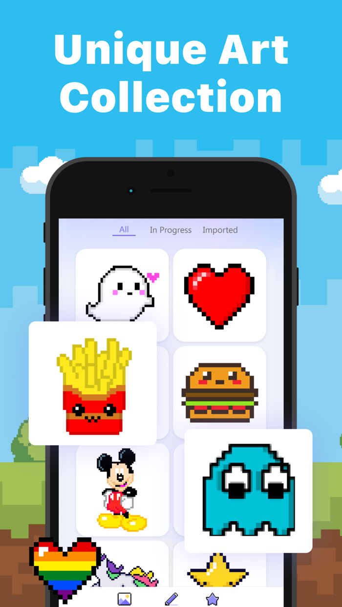 Pixel Art：Color by Number