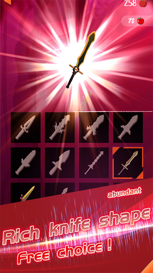 #2. Knife Challenge-shooting game (iOS) 由: 北京快博科斯信息技术有限公司