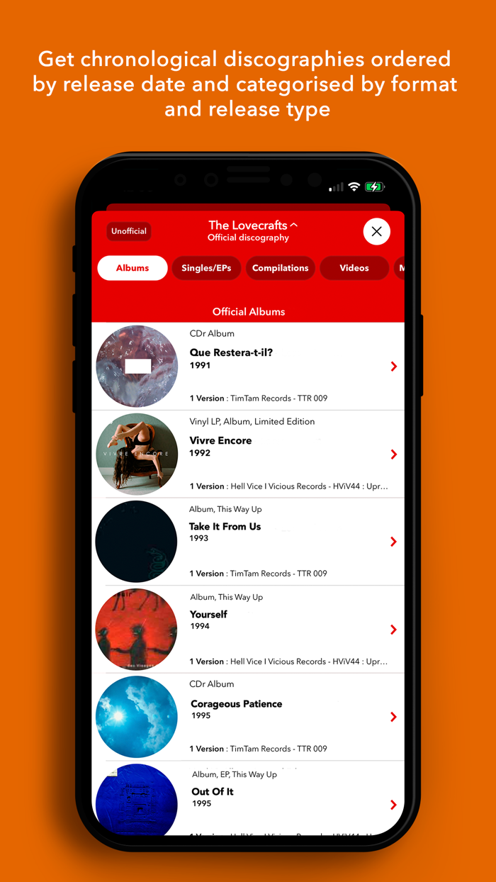 Discographic for Discogs