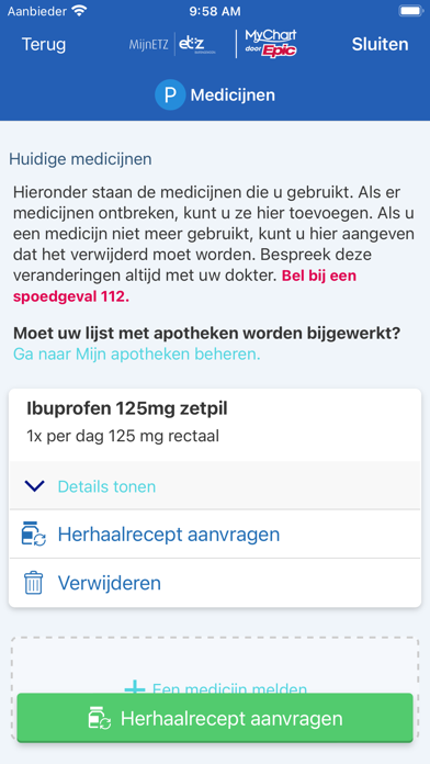 MijnETZ Screenshot