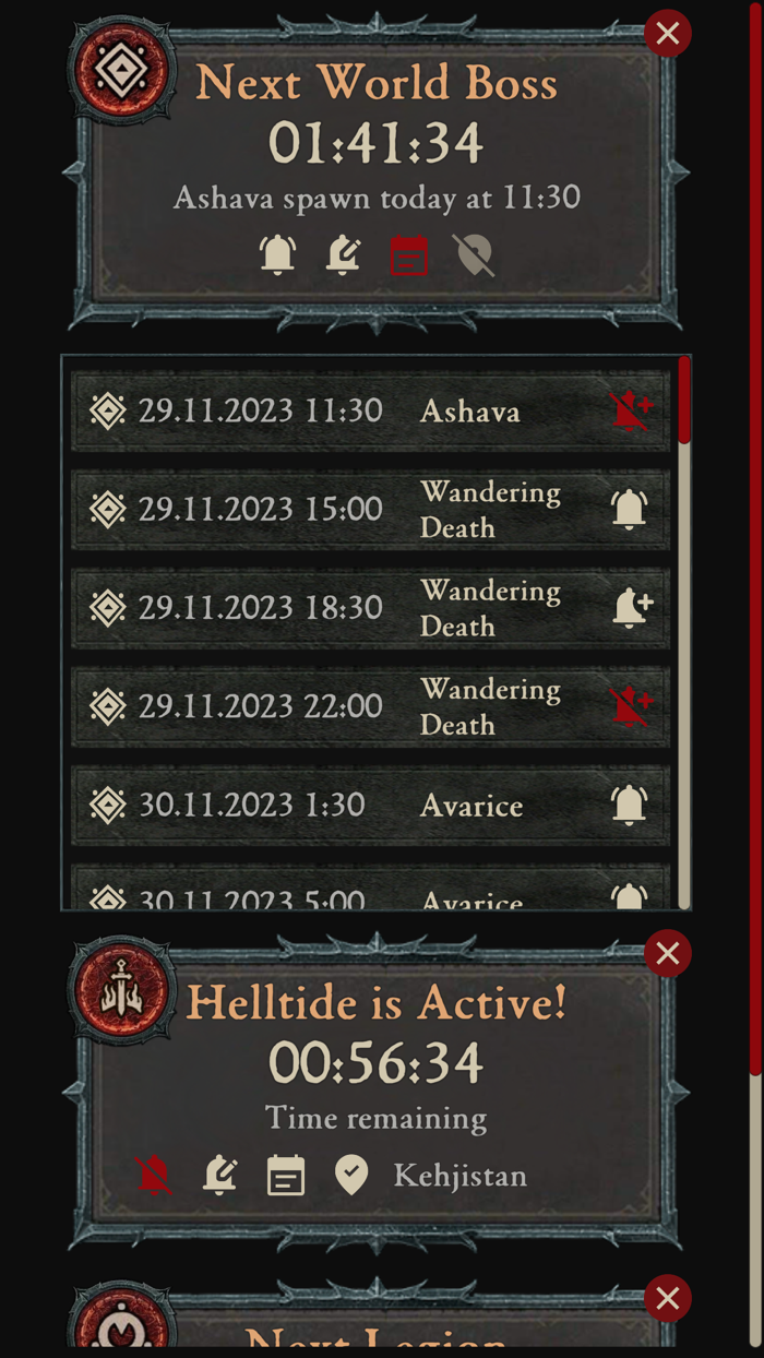 D4 Events Time Tracker