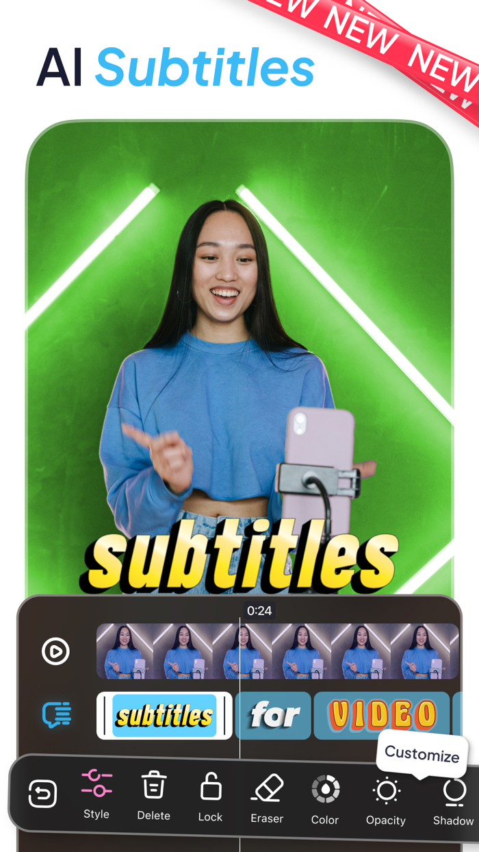 LOOMY Fonts Captions Editor