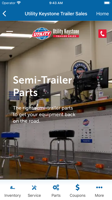 Utility Keystone Trailer Sales Screenshot