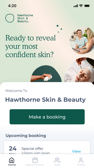 Hawthorne Skin & Beauty Screenshot
