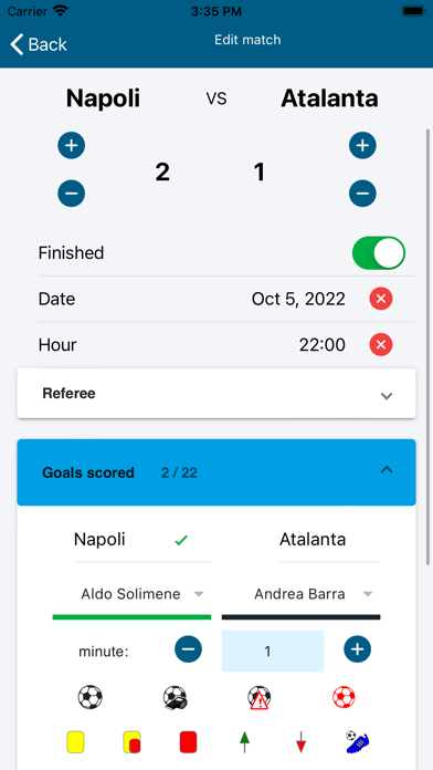 Championships and Tournaments Screenshot
