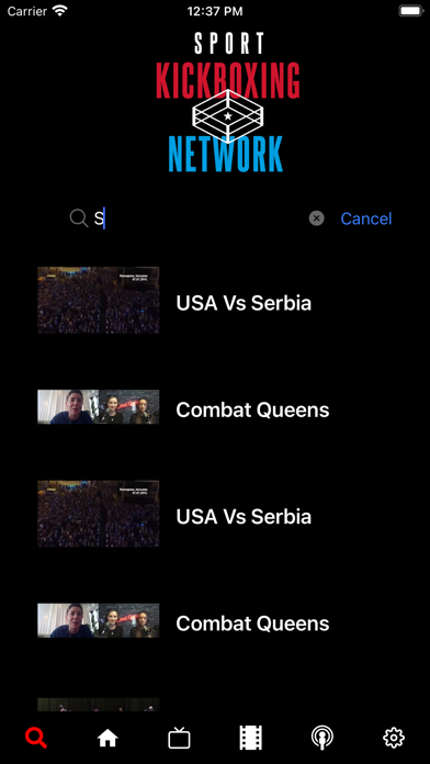 Sport Kickboxing Network Screenshot