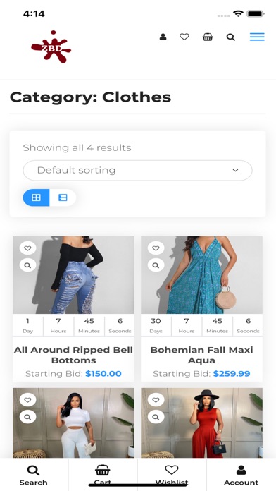 ZBD Auction Screenshot