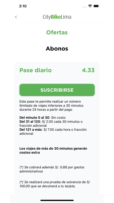 CityBike Lima Screenshot