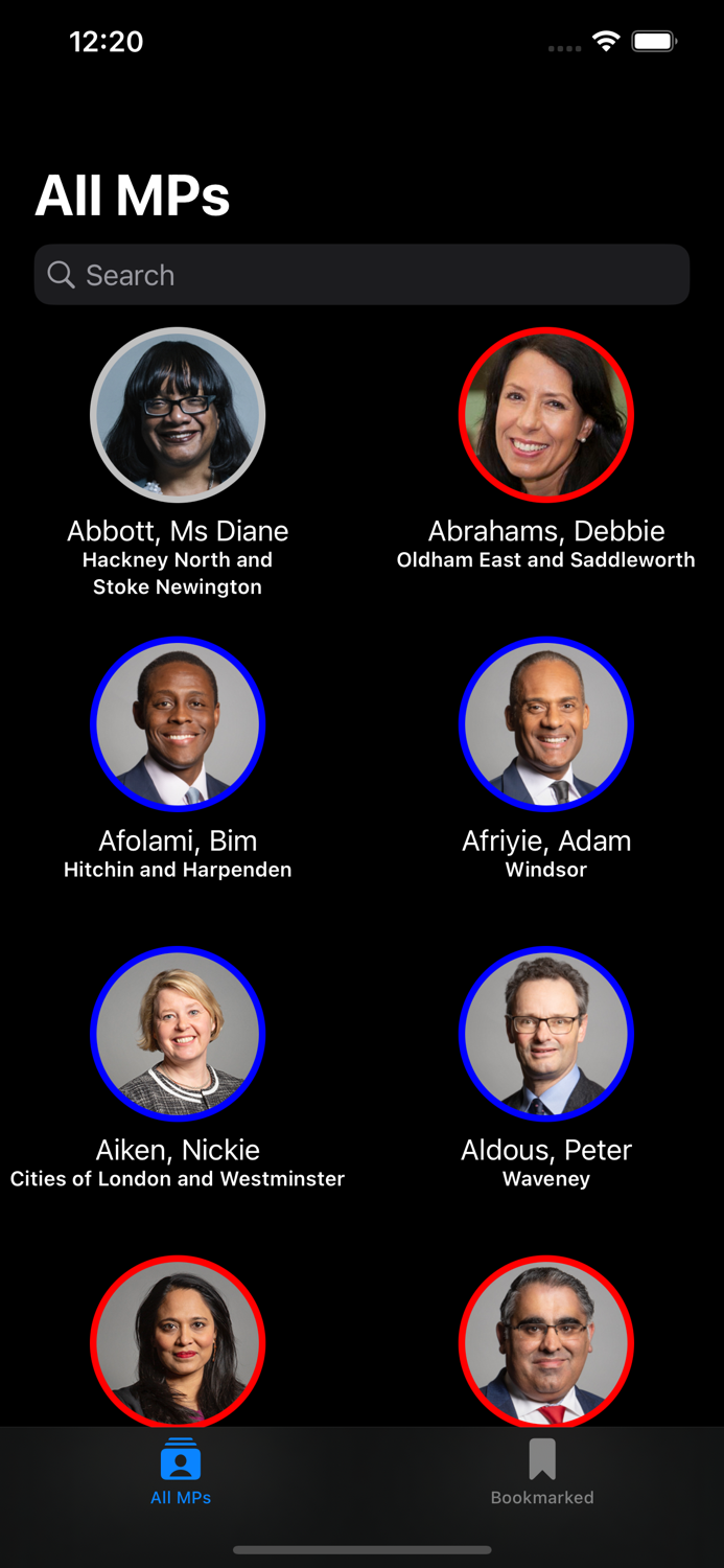 In Common Info about your MPs