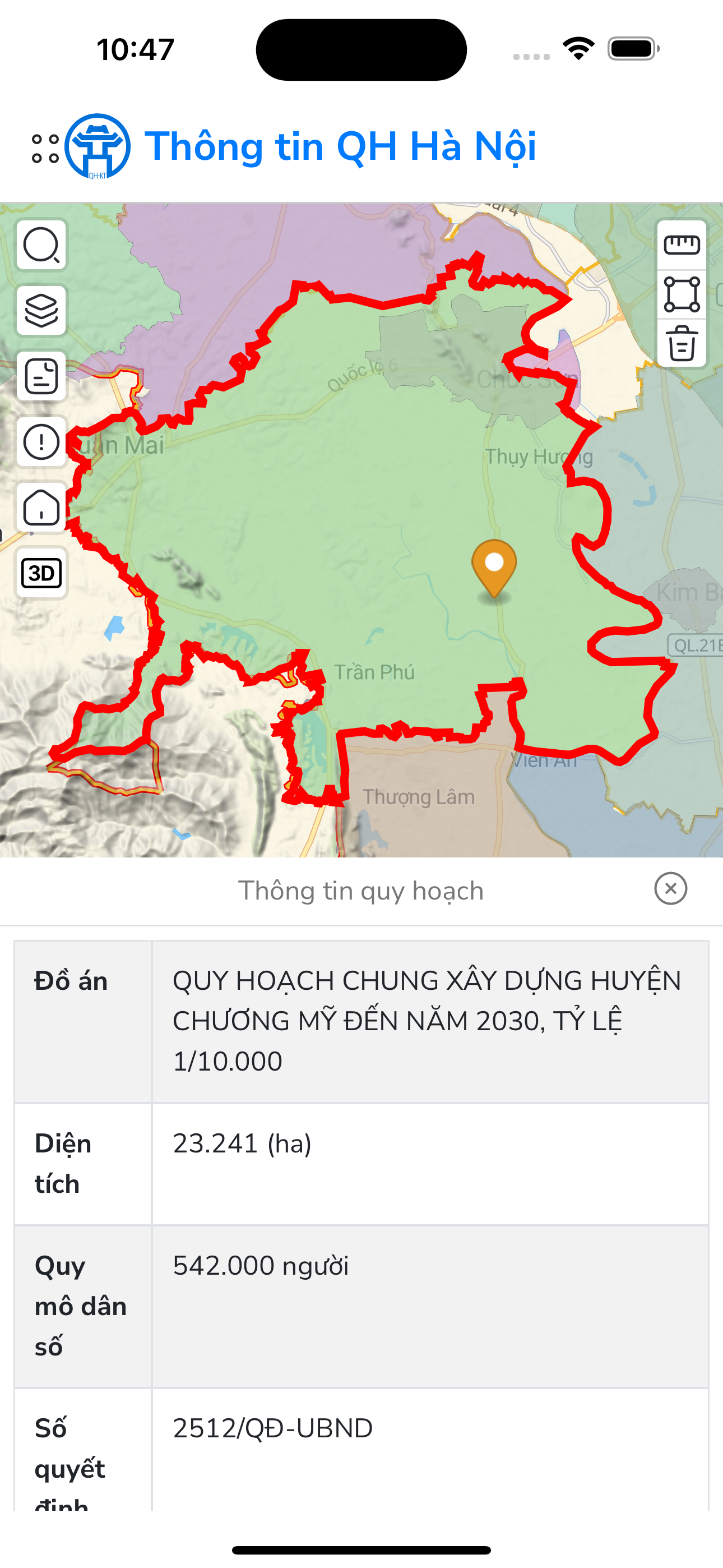 Thông tin quy hoạch
