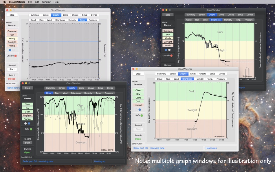 #1. CloudWatcher (macOS) Podle: GerSpatial