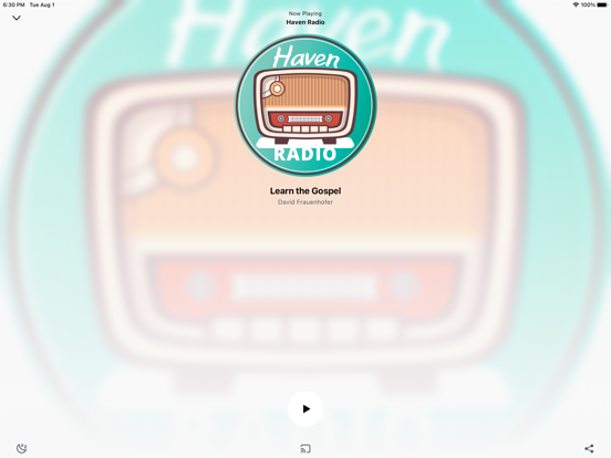 Haven Radio iPad screenshot 2 - Music app