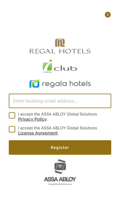 Regal Hotels Mobile Keys Screenshot