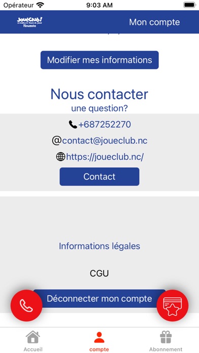 JouéClub Nouméa Screenshot
