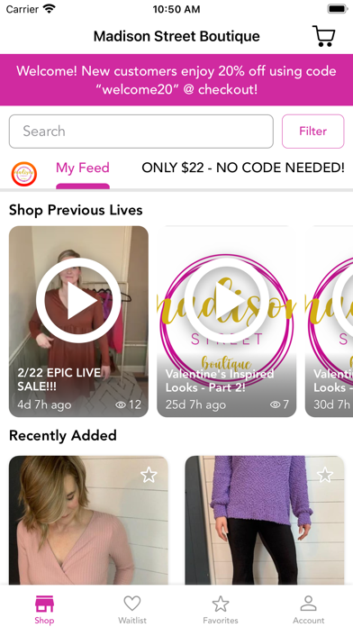 Madison Street Boutique Screenshot