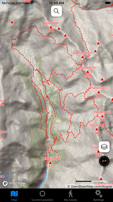 Hiking Map Schweiz Screenshot