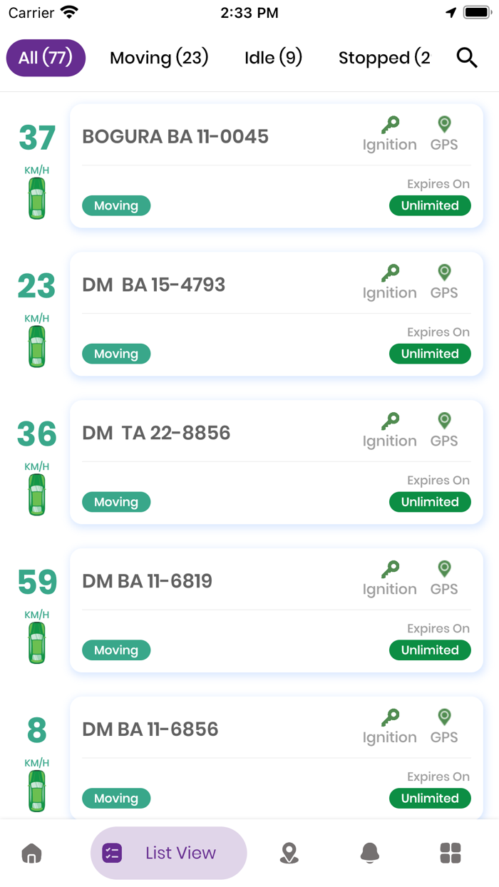 Safety Vehicle Tracking
