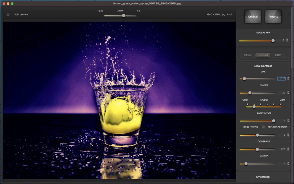 #3. Cinematic Photo Effects (macOS) Podle: Valentino Frati