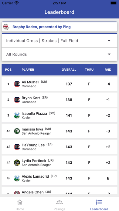 CIF-SJS Golf Screenshot