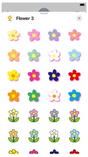 flowers 3 stickers iphone screenshot 1