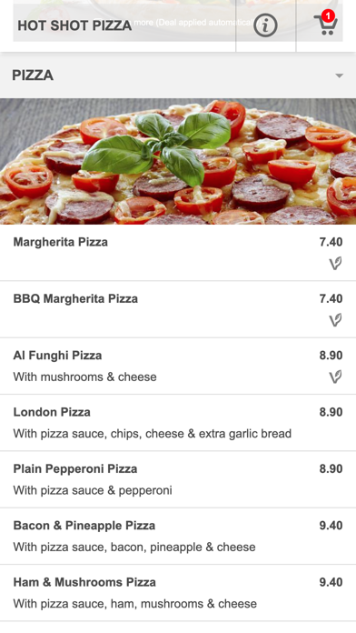 Hot Shot Pizza York Screenshot