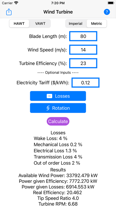 Wind Turbine Calculatorのおすすめ画像1