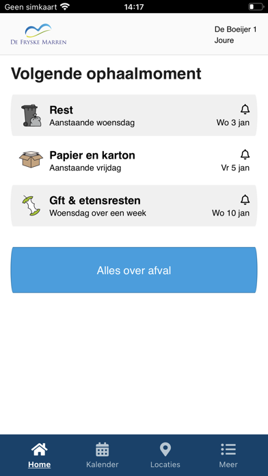 Afvalkalender De Fryske Marren Screenshot