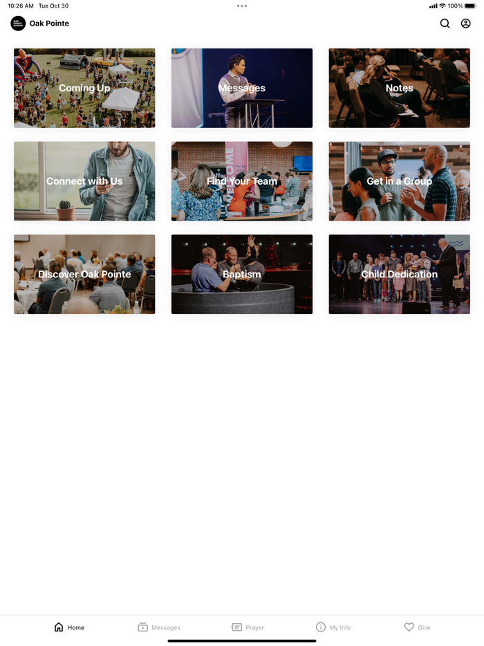 Oak Pointe Church App