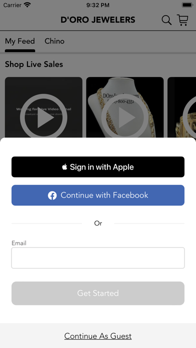 D'ORO JEWELERS Screenshot