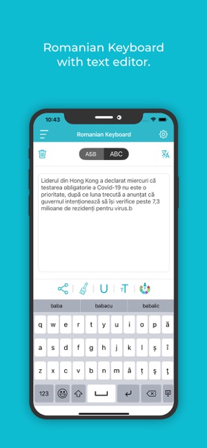Romanian Keyboard: Translator on the App Store