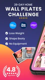 wall pilates: fit weight loss iphone screenshot 1