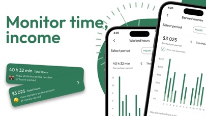 Clock Hours Time Tracker app Screenshot