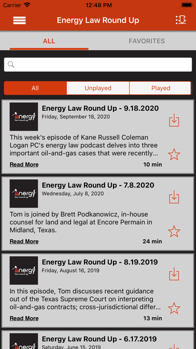 Energy Law Round Up Screenshot