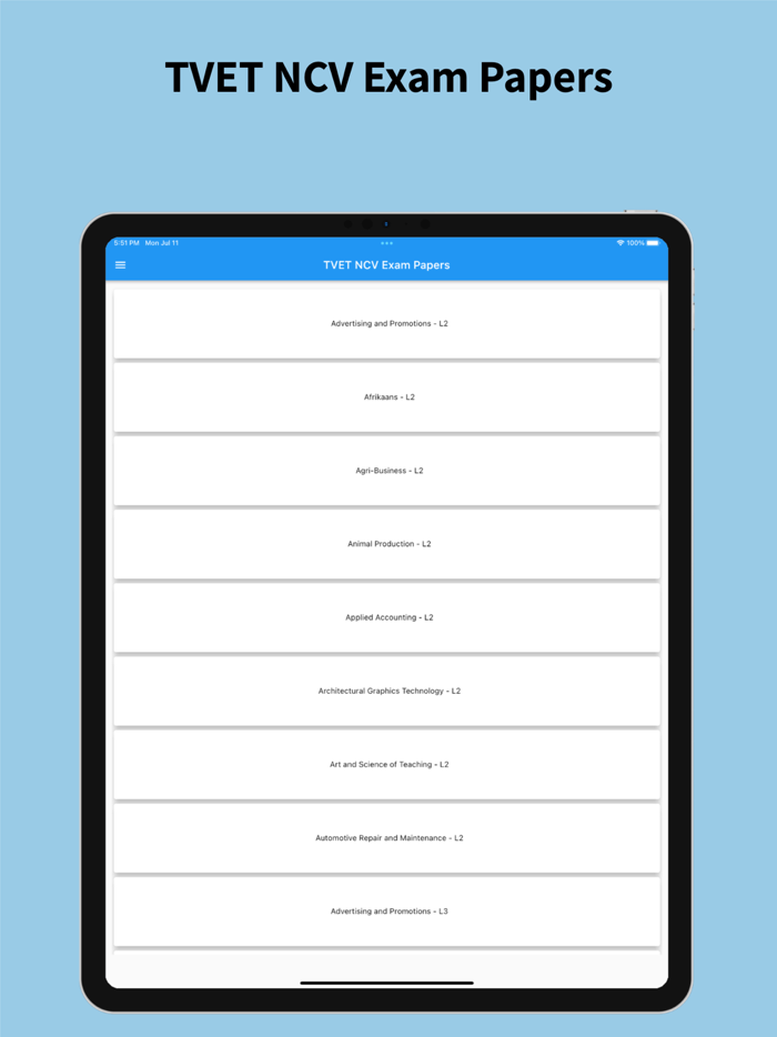 TVET NCV Exam Papers
