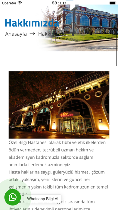 Özel Bilgi Hastanesi Screenshot