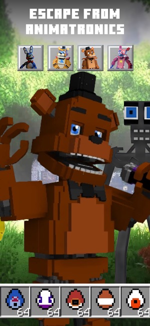 Escaping FNAF Animatronics in Minecraft! (Minecraft FNAF Universe Mod) 