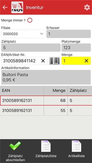 COSYS POS Food Retail Screenshot