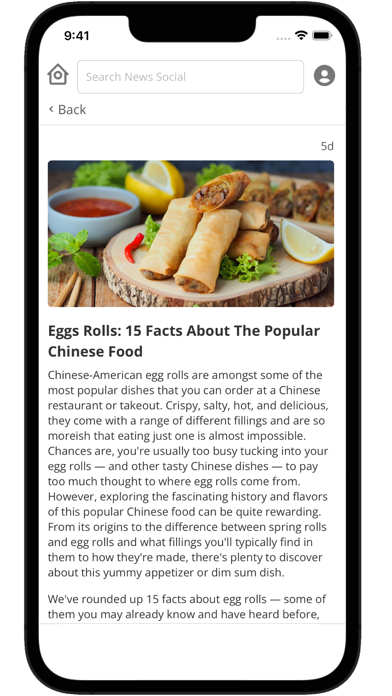 News Social App Screenshot