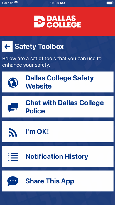Dallas College Safety Screenshot