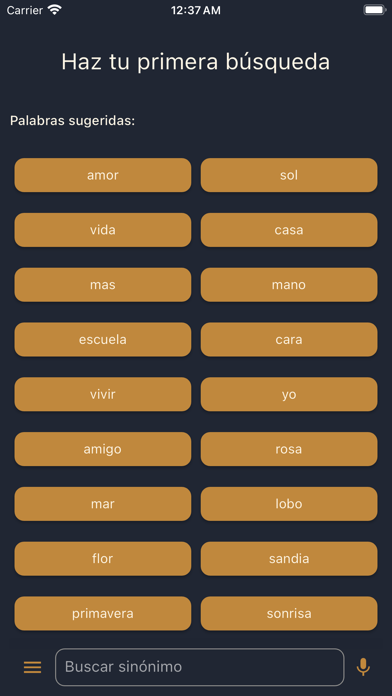 Sinonimos ES Screenshot