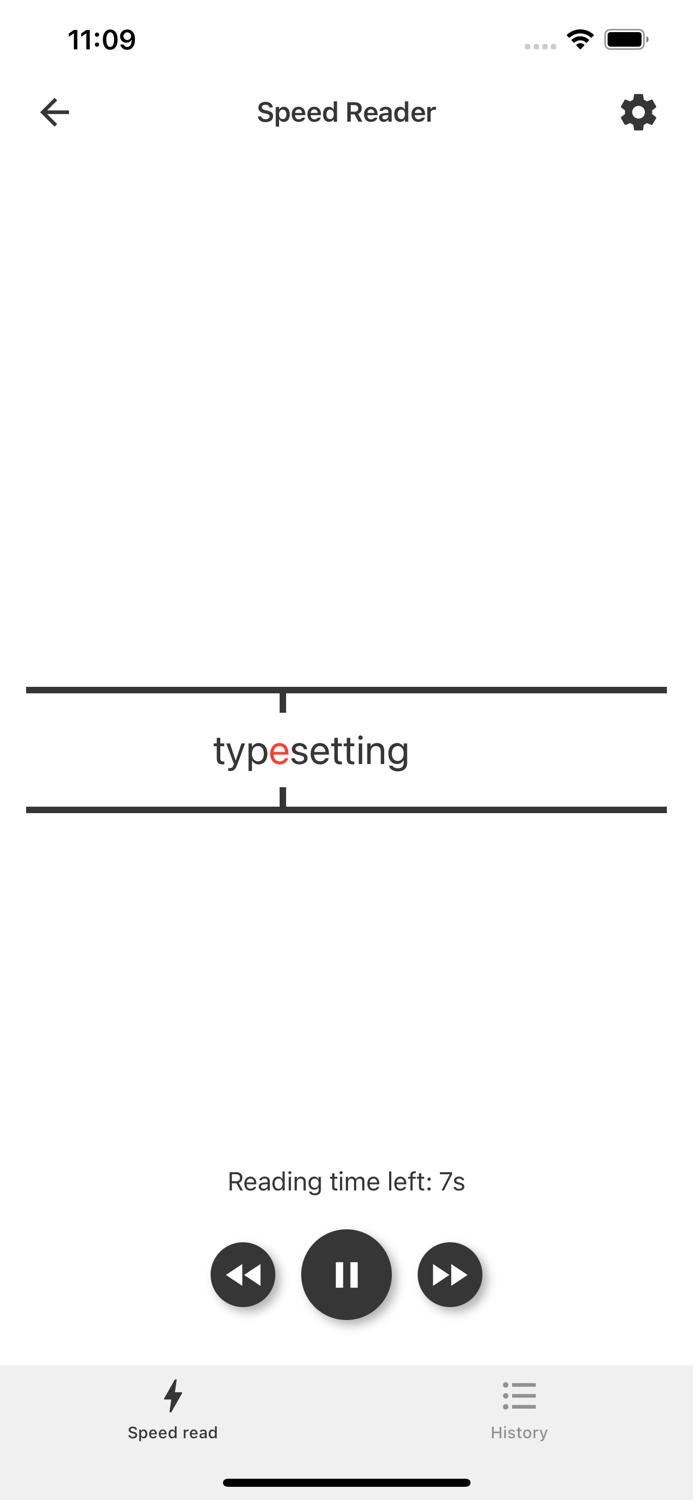 Speed Reader for Speed Reading