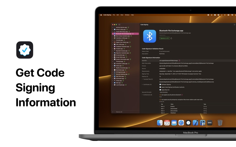 Code Signing app screenshot 3