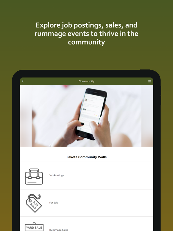 Lakota ND iPad screenshot 1 - Lifestyle app