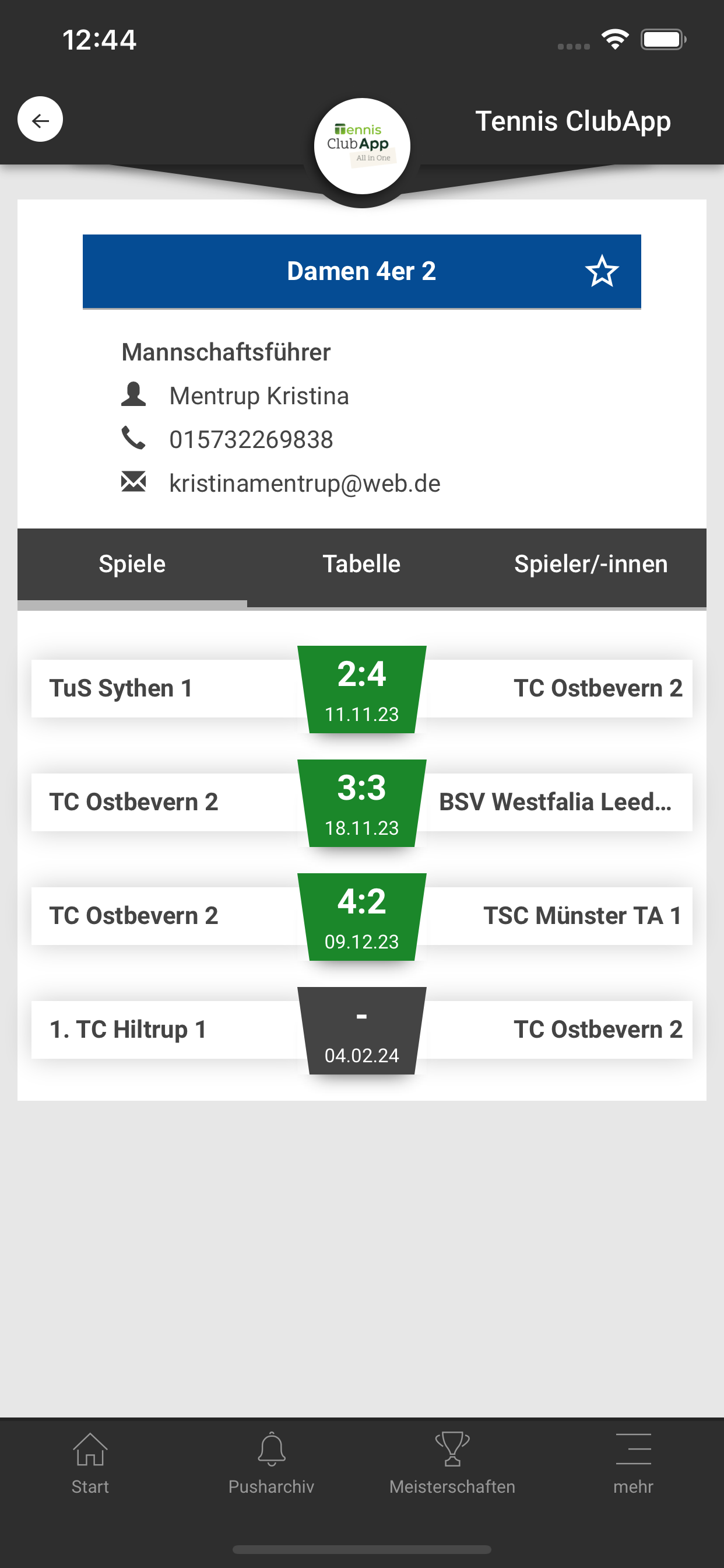 Tennis ClubApp