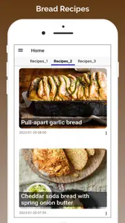 bread recipes easy iphone screenshot 1